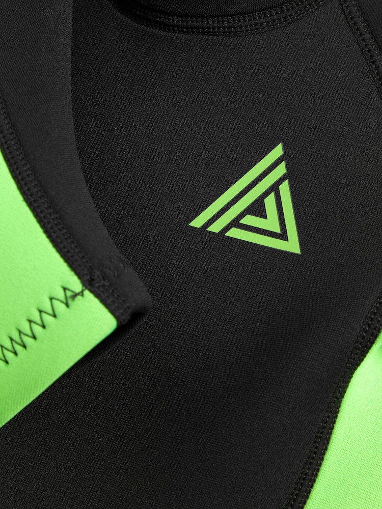 Black and Green Short Sleeve Wetsuit (1-16yrs) - Image 7 of 7