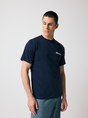 Berghaus Blue Dark Classic Logo Black T-Shirt - Image 1 of 6