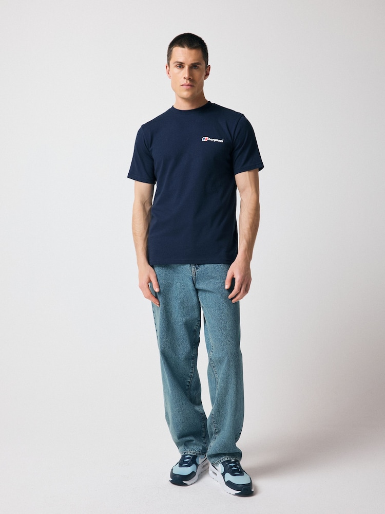 Berghaus Blue Dark Classic Logo Black T-Shirt - Image 2 of 6