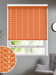 Orla Kiely Orange Linear Stem Made To Measure Roller Blind - Image 1 of 4