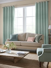 Laura Ashley Duck Egg Blue Easton Made To Measure Curtains - Image 1 of 6