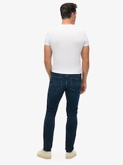 Синий - Superdry хлопковые джинсы - Изображение 3 из 7