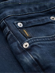 Синий - Superdry хлопковые джинсы - Изображение 6 из 7
