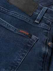 Синий - Superdry хлопковые джинсы - Изображение 7 из 7