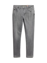 Серый - Хлопковые джинсы скинни Superdry - Изображение 6 из 8