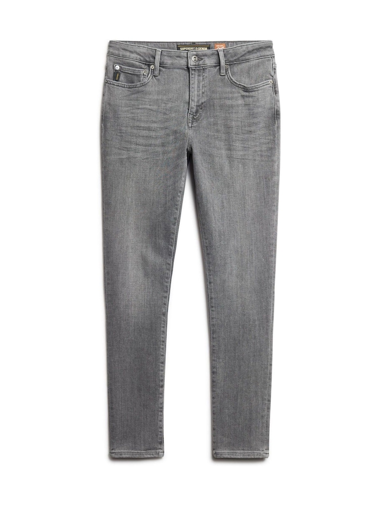 Сірий - Superdry Cotton Skinny Jeans - Image 6 of 8