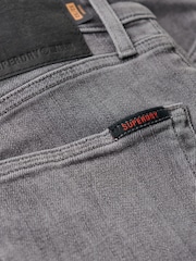 Серый - Хлопковые джинсы скинни Superdry - Изображение 7 из 8