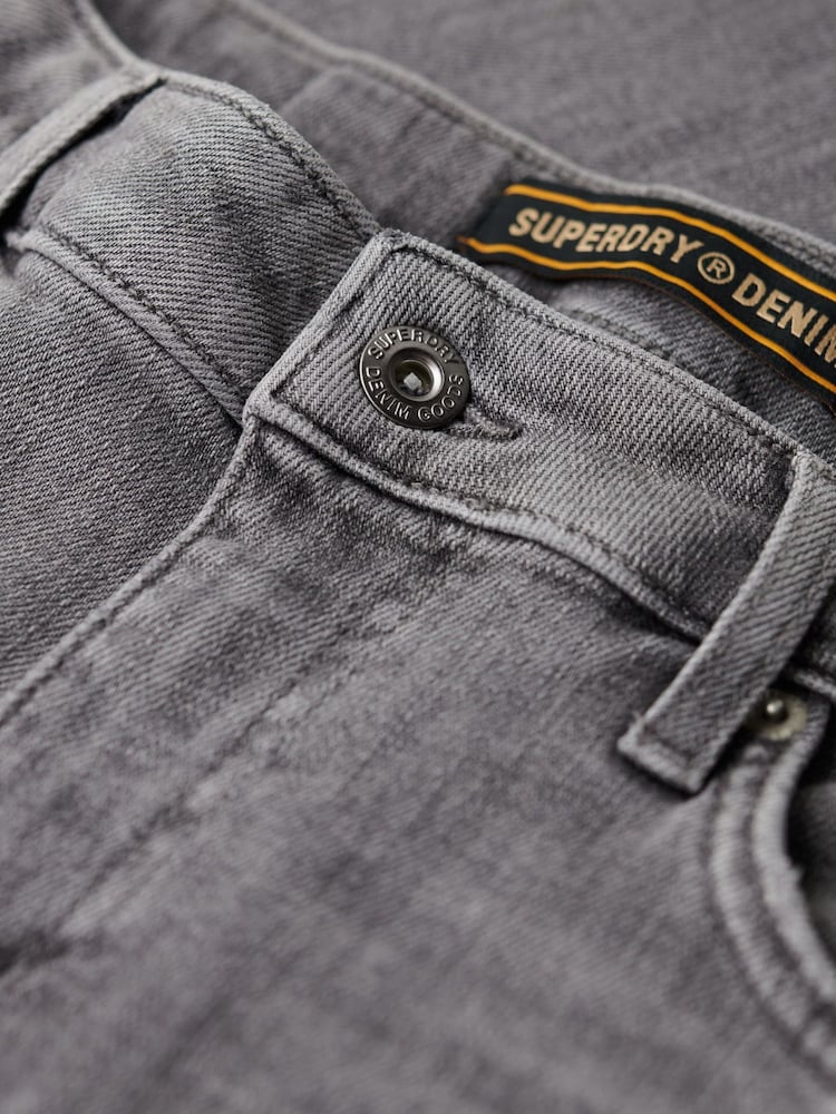 Серый - Хлопковые джинсы скинни Superdry - Изображение 8 из 8