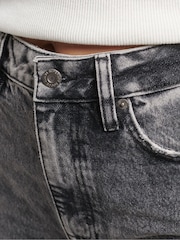 Superdry Grey Organic Cotton Wide Leg Jeans - Image 4 of 5