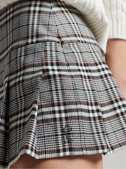 Superdry Grey Vintage Tweed Pleated Mini Skirt - Image 4 of 6