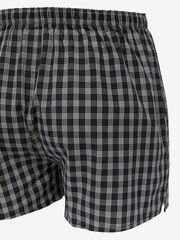 Black 4 pack Woven Pure Cotton Boxers - Image 8 of 9