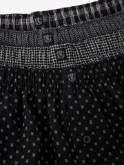 Black 4 pack Woven Pure Cotton Boxers - Image 9 of 9