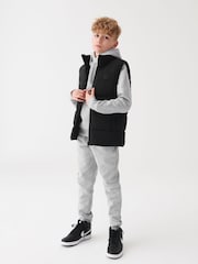 أسود - Padded Puffer Gilet (3-16yrs) - صورة 2 من 6