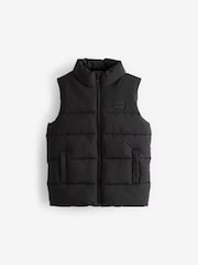 أسود - Padded Puffer Gilet (3-16yrs) - صورة 4 من 6
