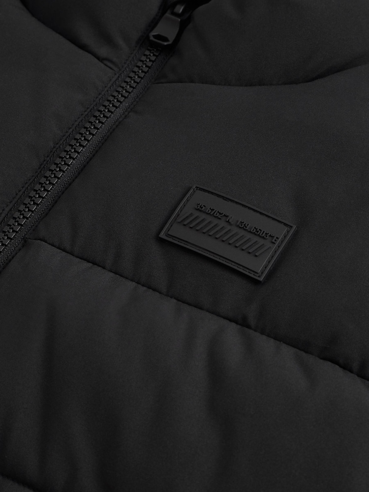 أسود - Padded Puffer Gilet (3-16yrs) - صورة 6 من 6
