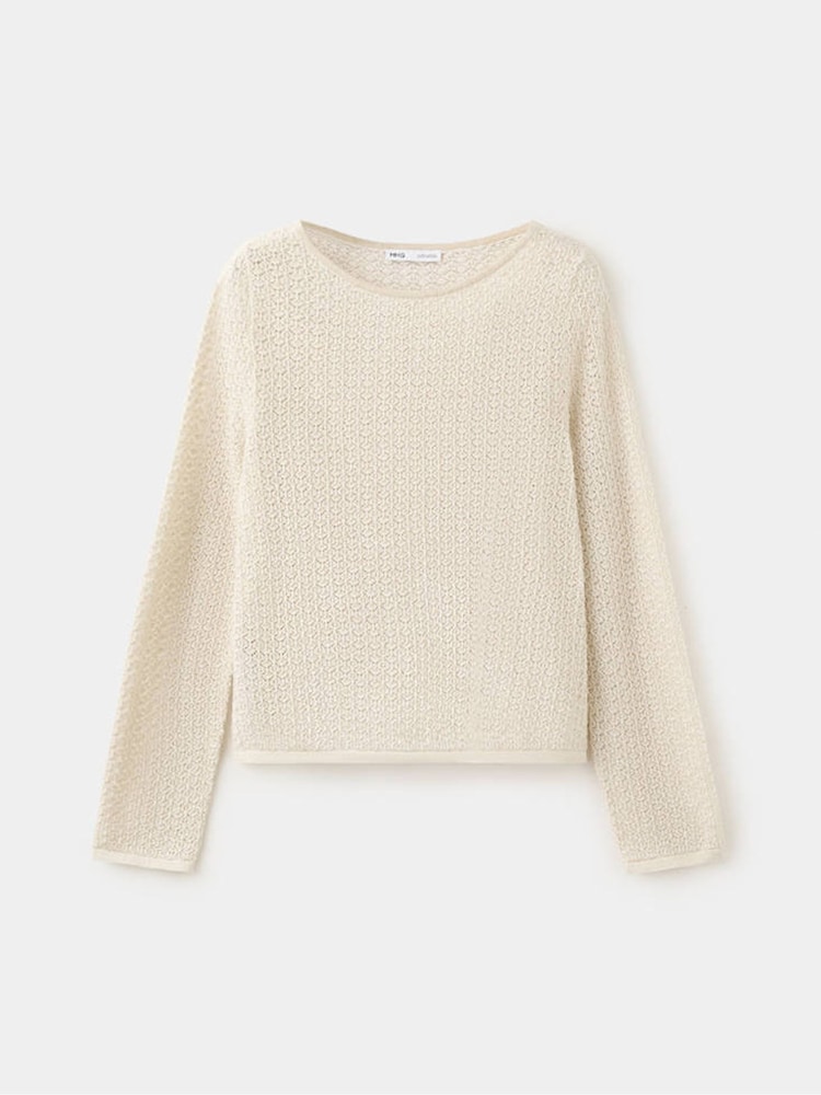 Mango Gold Shimmer Lightweight Jumper - Image 1 of 7