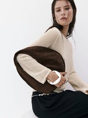 Mango Gold Shimmer Lightweight Jumper - Image 3 of 7