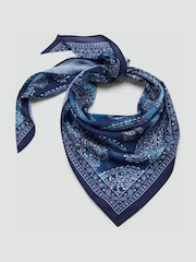 Mango Blue Printed Scarf - Image 1 of 3