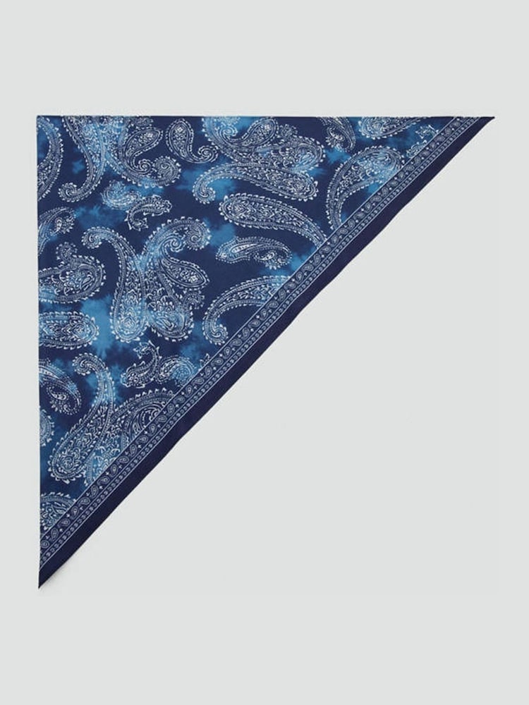 Mango Blue Printed Scarf - Image 2 of 3
