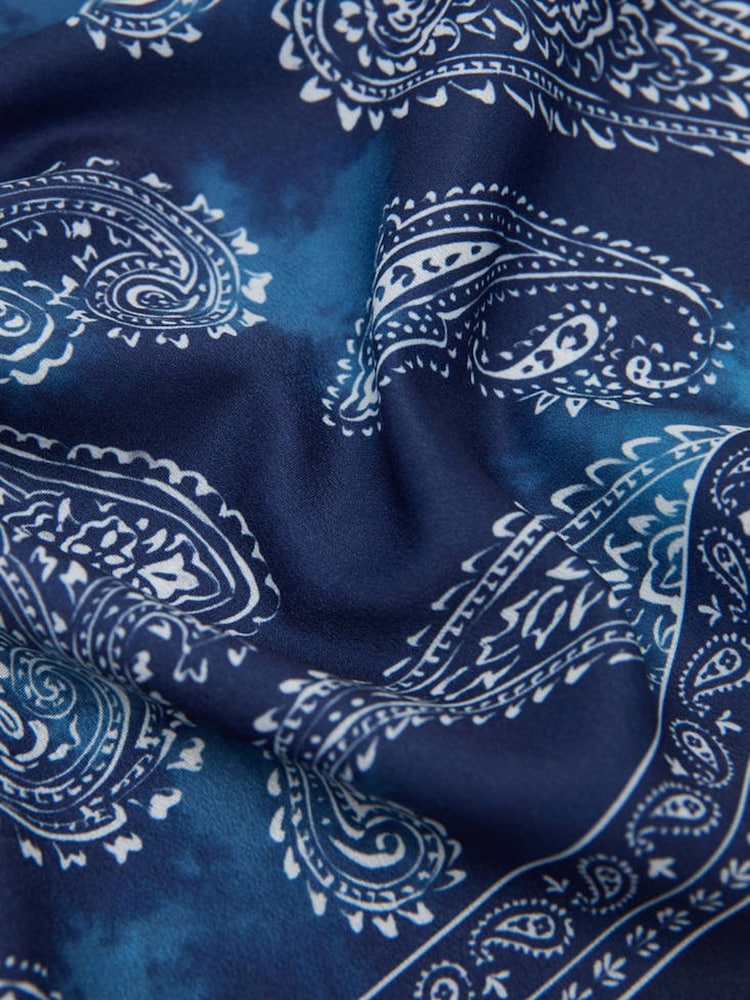 Mango Blue Printed Scarf - Image 3 of 3