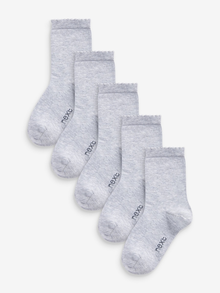 Hellgrau - Schulsocken mit hohem Baumwollanteil im 5er Pack - Bild 1 von 2 Hellgrau - Schulsocken mit hohem Baumwollanteil im 5er Pack - Bild 1 von 2