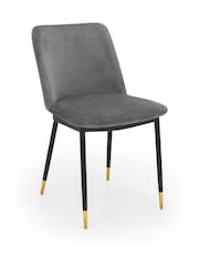 Julian Bowen Set of 2 Grey Delaunay Dining Chairs - Image 2 of 3