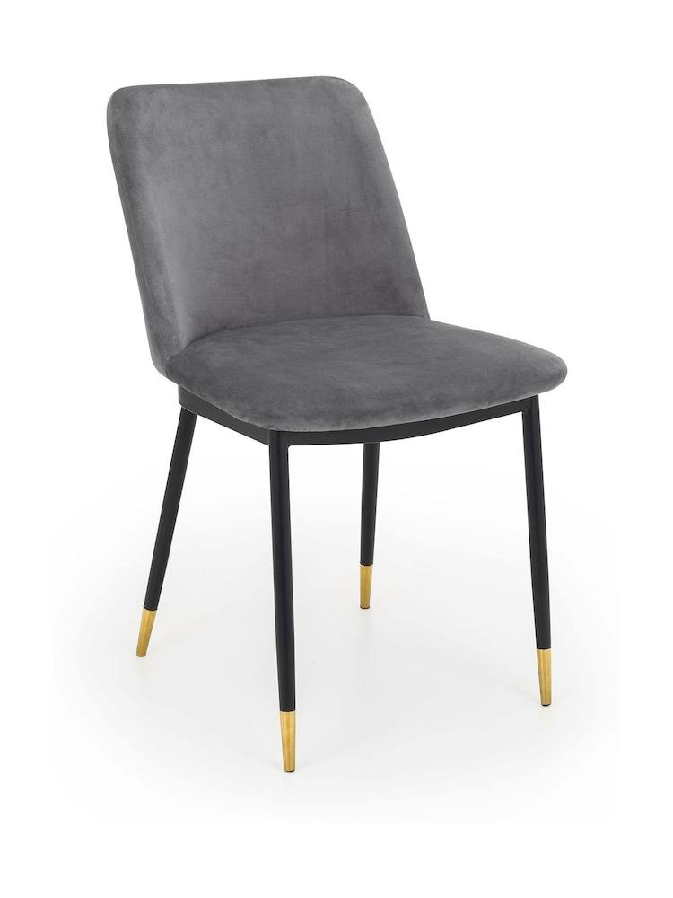 Julian Bowen Set of 2 Grey Delaunay Dining Chairs - Image 2 of 3