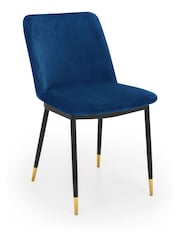 Julian Bowen Set of 2 Blue Delaunay Dining Chairs - Image 2 of 3