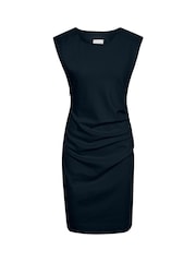 Kaffe India Sleeveless Ruched Fitted Dress - Image 4 of 5
