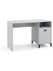 Julian Bowen Grey Lakers Locker Storage Desk - Image 4 of 8