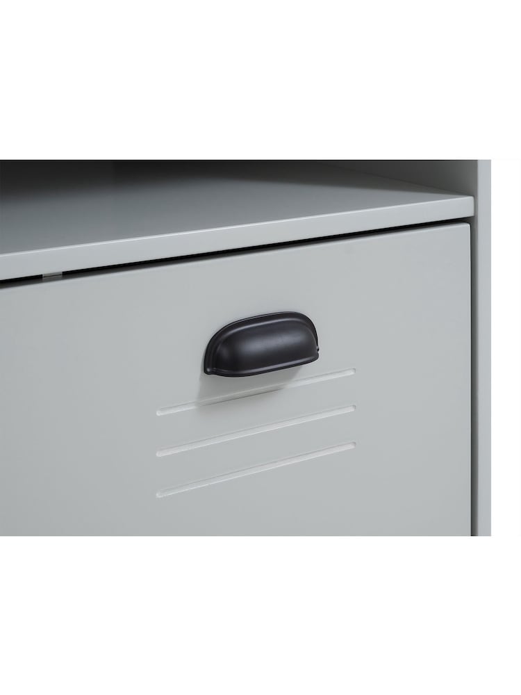 Julian Bowen Grey Lakers Locker Storage Desk - Image 8 of 8