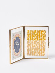 Oliver Bonas Gold/Glass Double Portrait 5x7 Picture Frame - Image 3 of 4