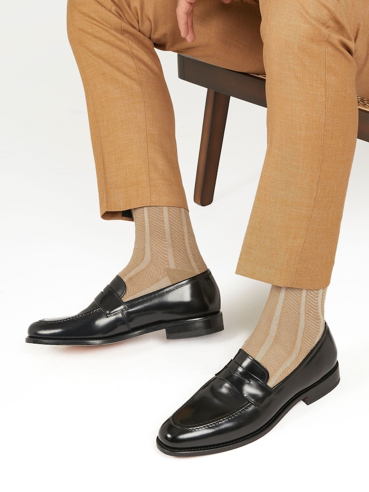 Loake by Jones Bootmaker Ohio Mens Goodyear Welted Leather Loafers - Image 1 of 6