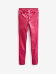 Pink Next Coated Skinny Jeans - Image 4 of 4
