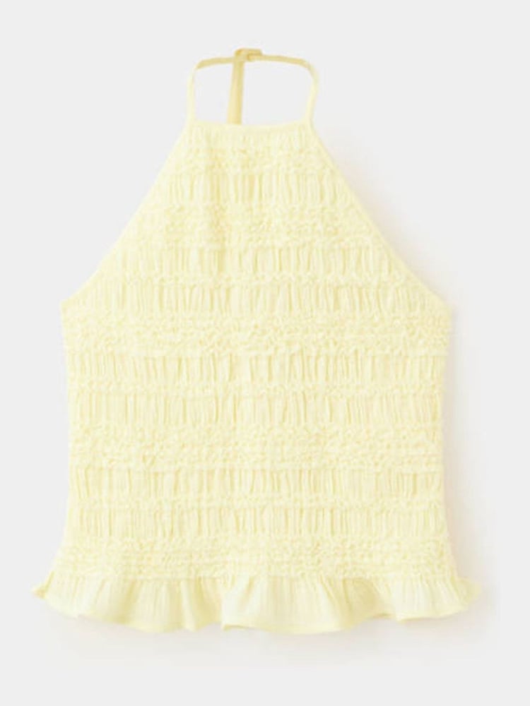 Mango Yellow Halterneck Top - Image 1 of 3