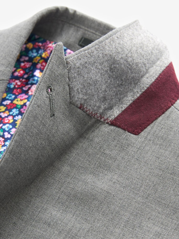 Joules Light Grey Wool Slim Fit Suit: Jacket - Image 11 of 11 Joules Light Grey Wool Slim Fit Suit: Jacket - Image 11 of 11