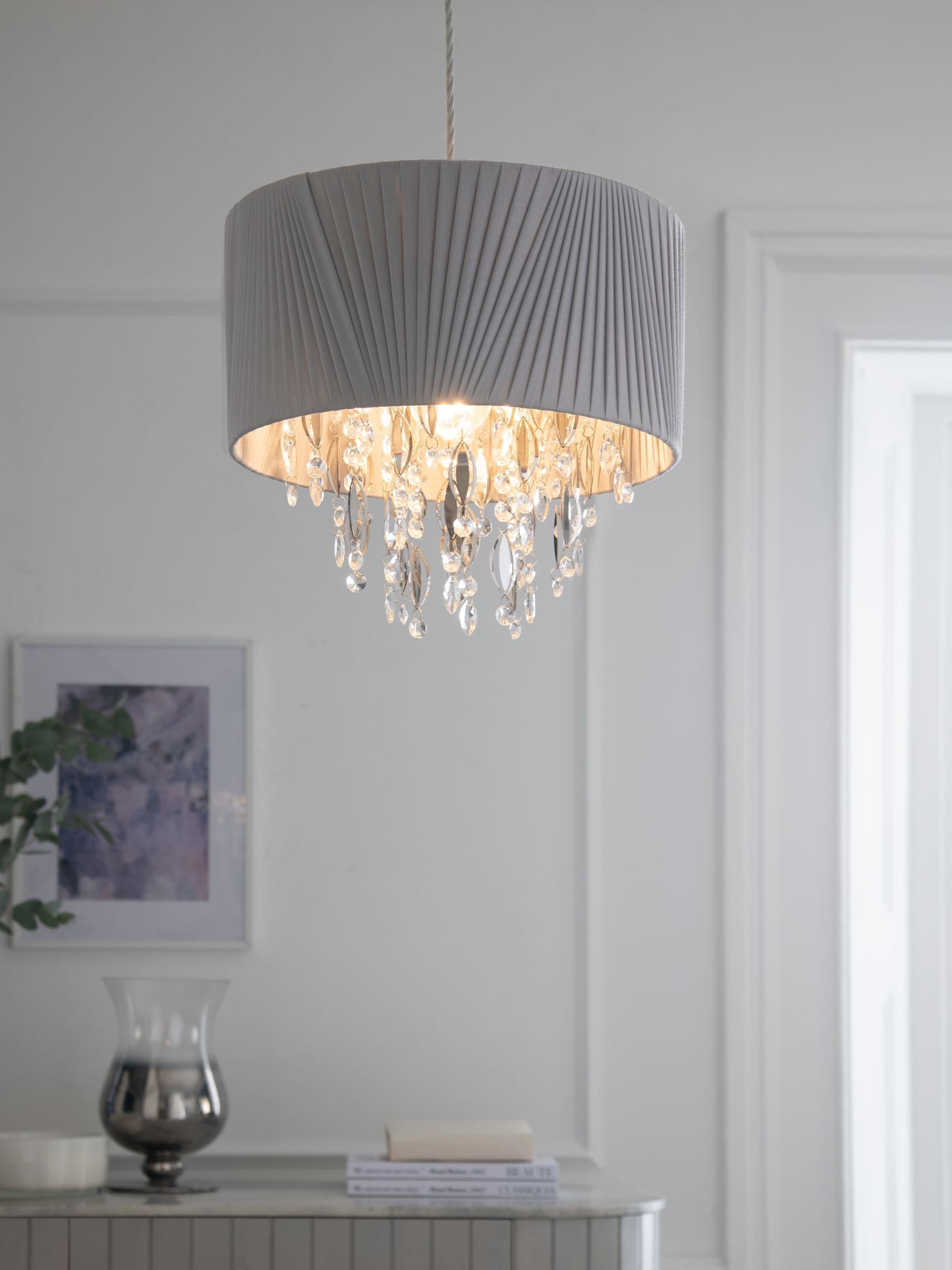 Crystal easy fit light shade cheap