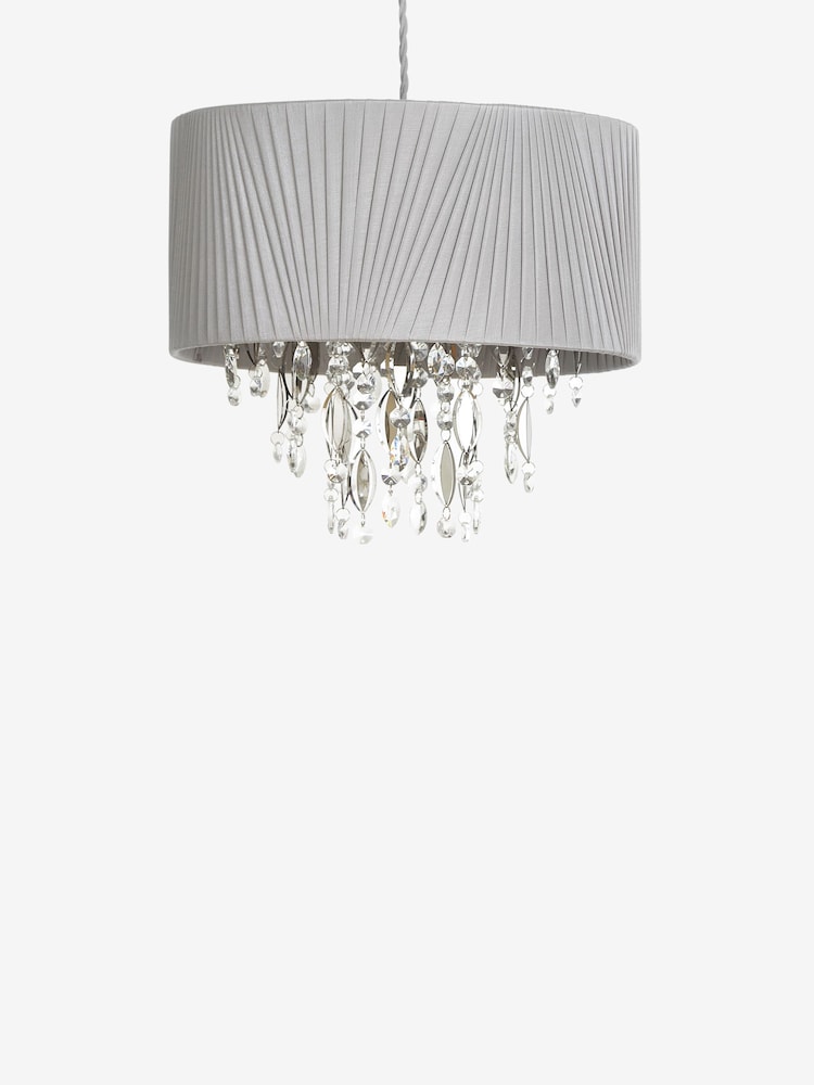 Grey Bellagio Easy Fit Lamp Shade - Image 6 of 6 Grey Bellagio Easy Fit Lamp Shade - Image 6 of 6