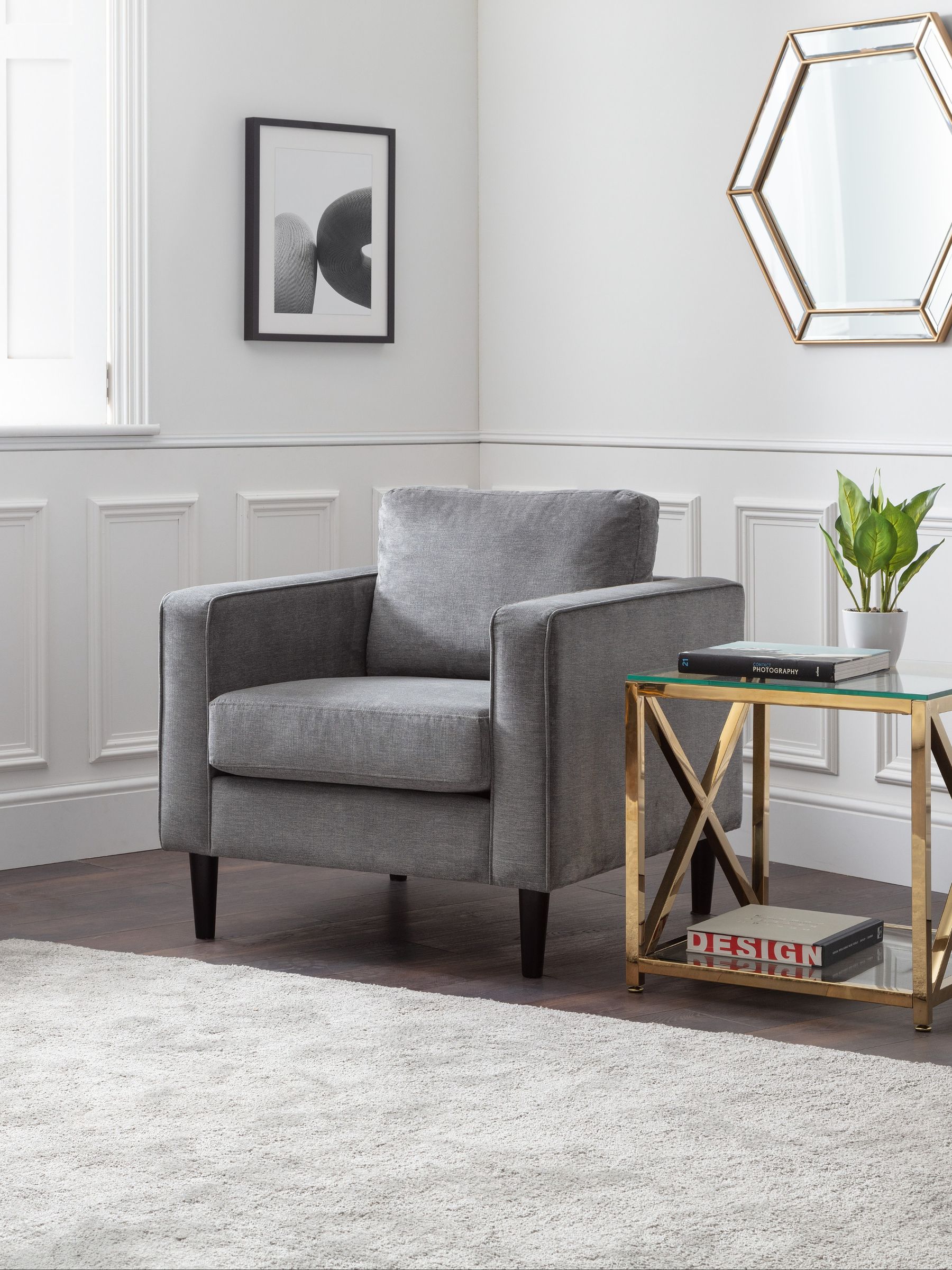 Julian Bowen Unisex Grey Hayward Chair - Image 3