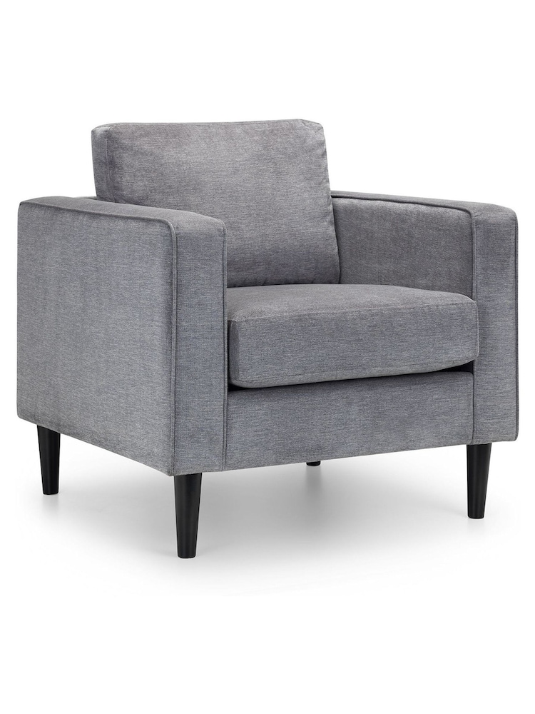 Julian Bowen Grey Hayward Chair - Image 2 of 4