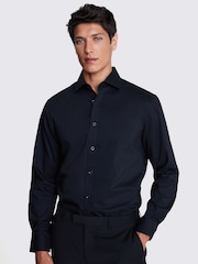 MOSS Black Tailored Stretch Shirt - Image 1 of 5