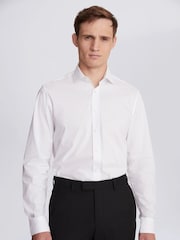 MOSS White Tailored Stretch Shirt - Image 1 of 5