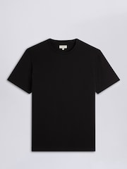Чорний - MOSS круглий виріз 100% Cotton футболки - Image 4 of 4