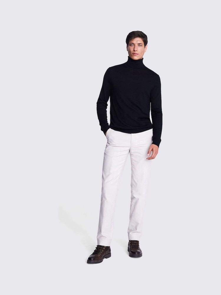 MOSS Black Merino Blend Roll Neck Jumper - Image 2 of 6
