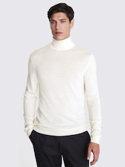 Weiß - MOSS – Rollkragenpullover aus Merinomischung - Bild 1 von 6