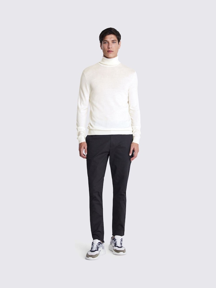 Weiß - MOSS – Rollkragenpullover aus Merinomischung - Bild 2 von 6