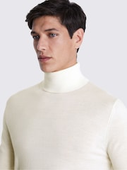 Weiß - MOSS – Rollkragenpullover aus Merinomischung - Bild 3 von 6
