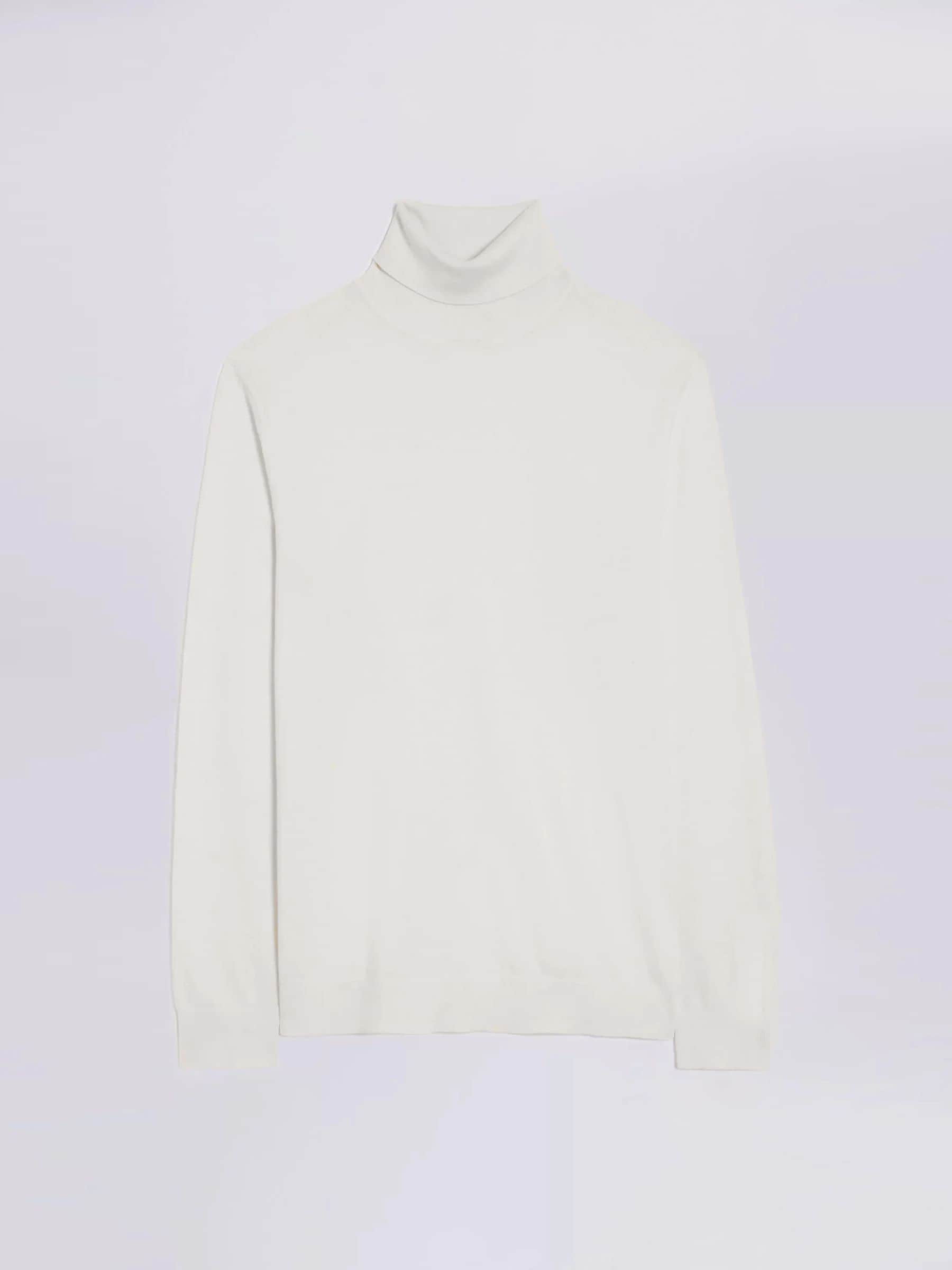 Buy MOSS Winter White Merino-Blend Roll Neck Jumper from the Next