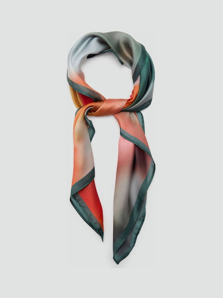 Mango Orange Satin Scarf - Image 1 of 3