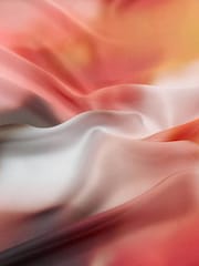 Mango Orange Satin Scarf - Image 3 of 3